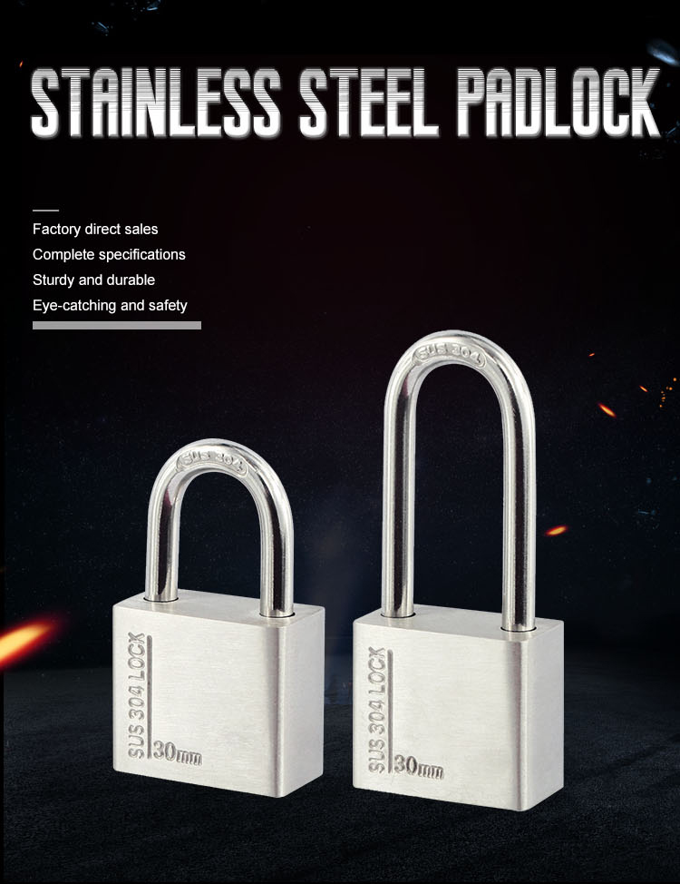 Stainless steel padlock