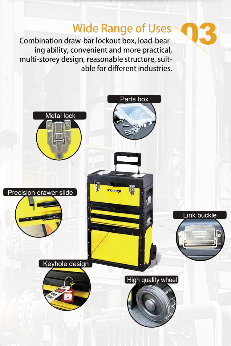 Combination Draw-bar Lockout Box